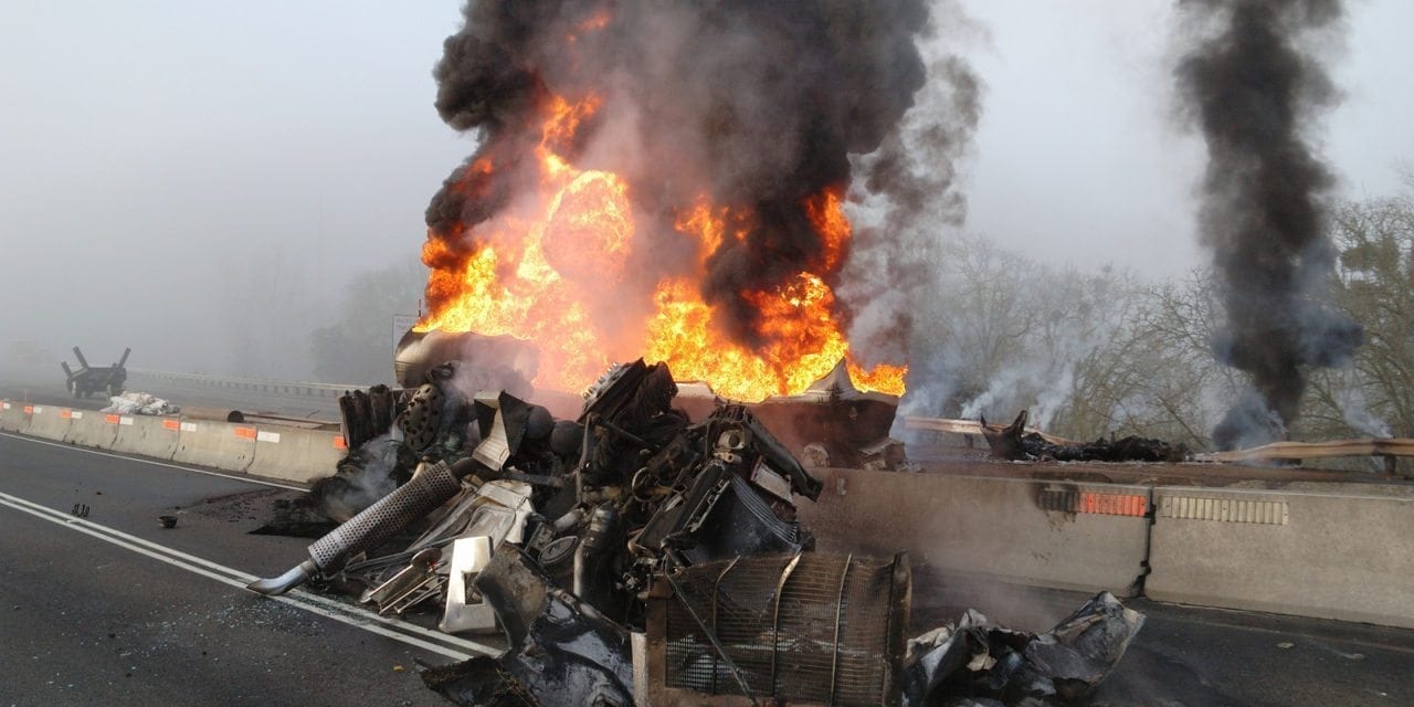 Good Samaritan Helps save Tanker Driver from Fiery Crash