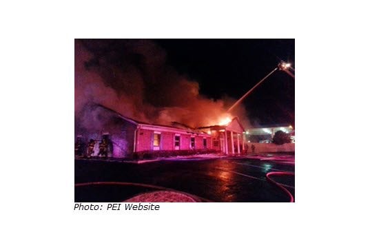 Fire at PEI Headquarters