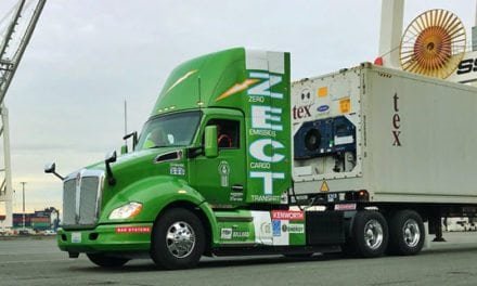 Zero-Emission Kenworth T680 Equipped with Hydrogen Fuel Cell on Display at Consumer Electronics Show