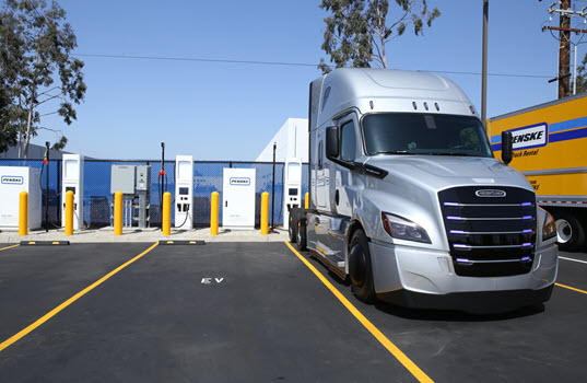 Penske Truck Leasing Opens High-Speed Commercial  Electric Truck Chargers in Southern California