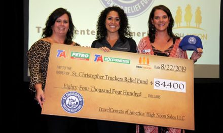 TravelCenters of America Presents Donation Check to St. Christopher Fund