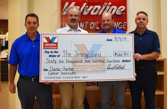 Valvoline Instant Oil Change Raises Over $66,500 for Cancer Research and Patient Care