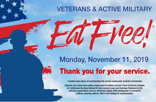 TravelCenters of America Invites All Active-Duty and Veteran Military to Eat Free on Veterans Day