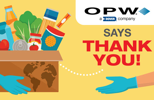 OPW Thanks and Supports Local Foodbanks