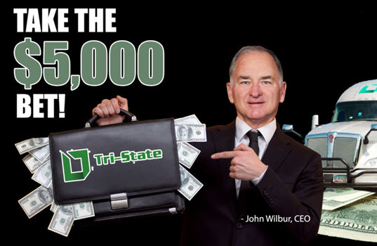 Tri-State Trucking Makes $5,000 Bet for Each New Driver: They Will Make More Than Their Last Job