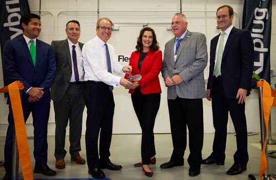 Michigan Fleet Electrification Tech. Center Ribbon Cutting Event With Gov. Whitmer
