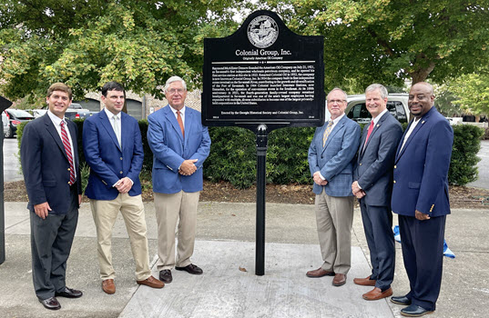 Colonial Group Unveils Historical Marker in Savannah Celebrating 100 Years in Business