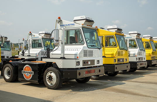 Orange EV Announces New Fast Charge Terminal Trucks for Intermodal Operations