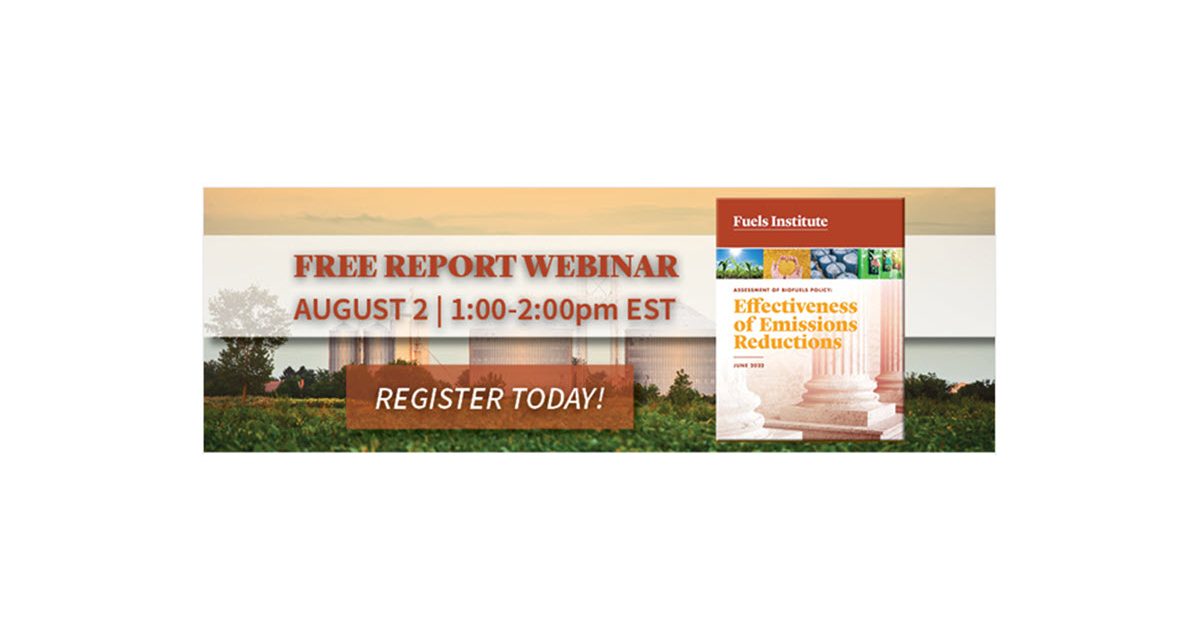 FI Webinar Offers Assessment of Biofuels Policy