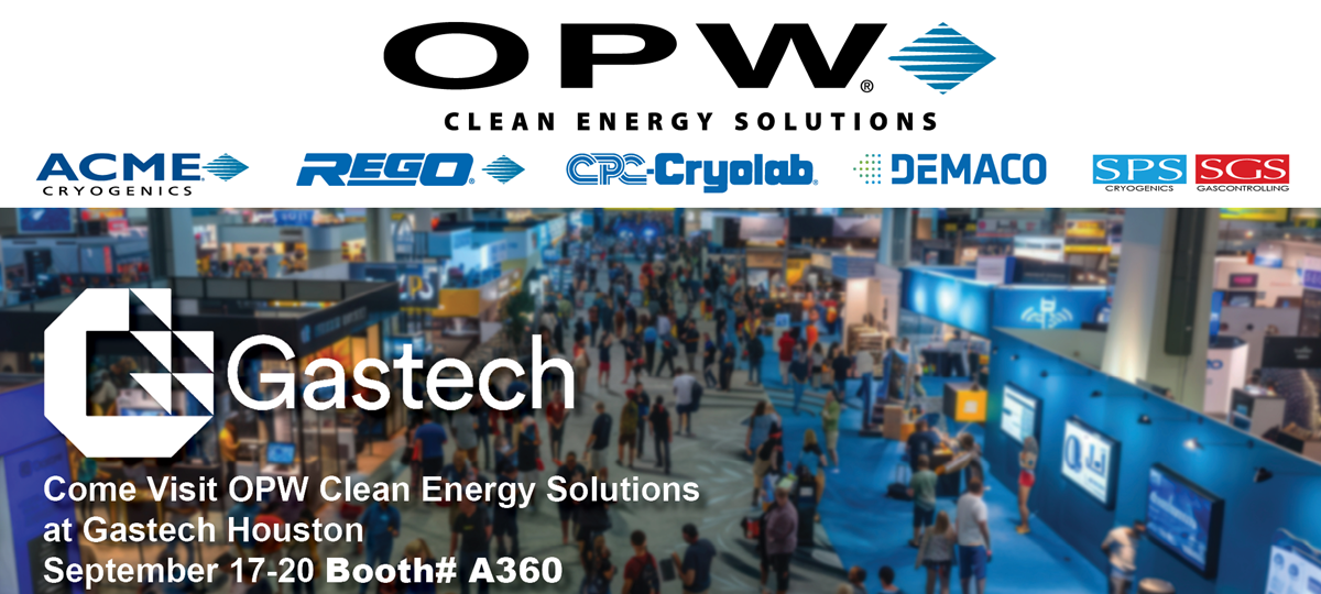 OPW Clean Energy Solutions Showcasing Latest Technology at Gastech