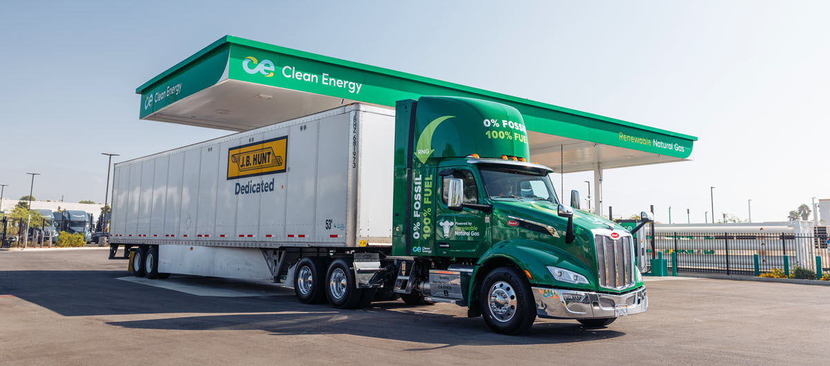 J.B. Hunt Kicks Off Clean Energy’s Class 8 Demo Truck Program