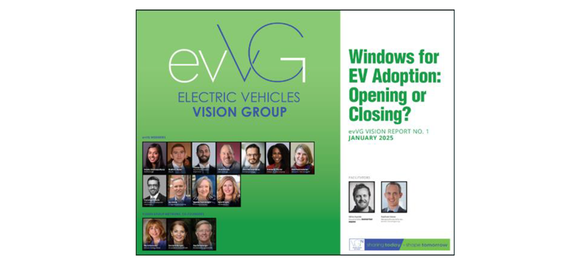 Electric Vehicles Vision Group Releases First Vision Report